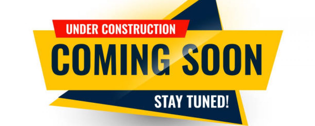 modern coming soon under construction sticker banner